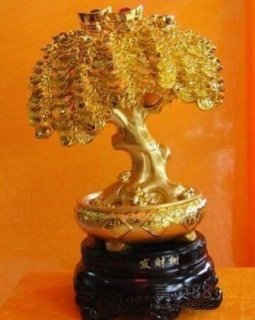 金色招财，聚宝生辉——西安高档金色招财树桌摆批发指南