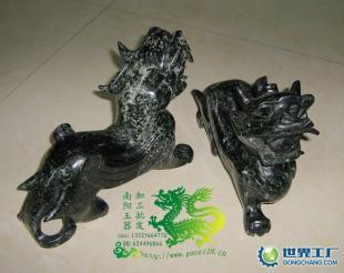 南阳玉器独山玉貔貅摆件批发 以匠心雕刻财富与艺术共生之道