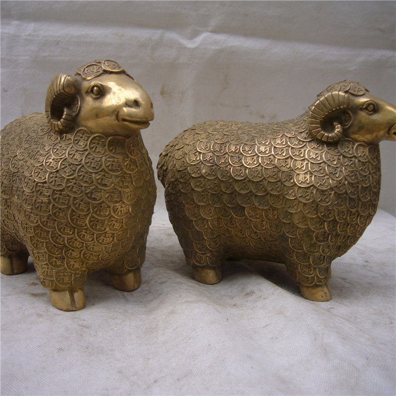 商务礼品新风尚 纯铜金钱羊金属工艺品摆件批发解析